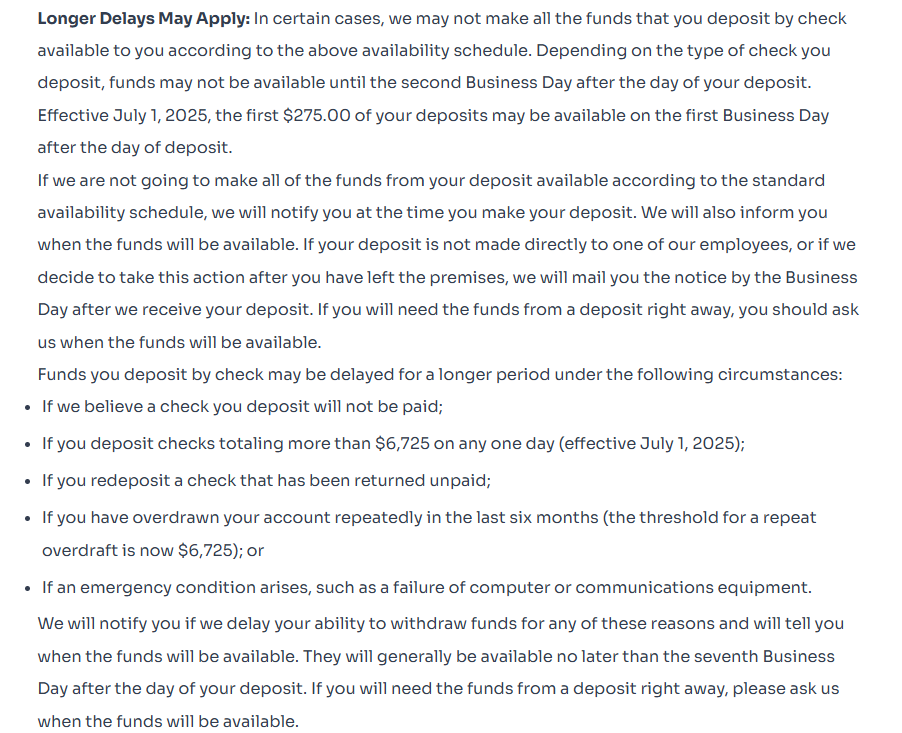 A screenshot highlighting Geegpay's latest withdrawal policy.